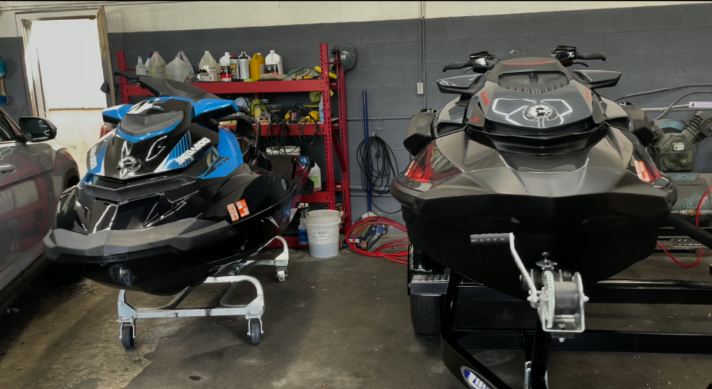 Image of a two jet skies